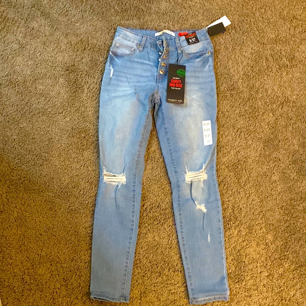 Celebrity Pink skinny curvy Mid-Rise